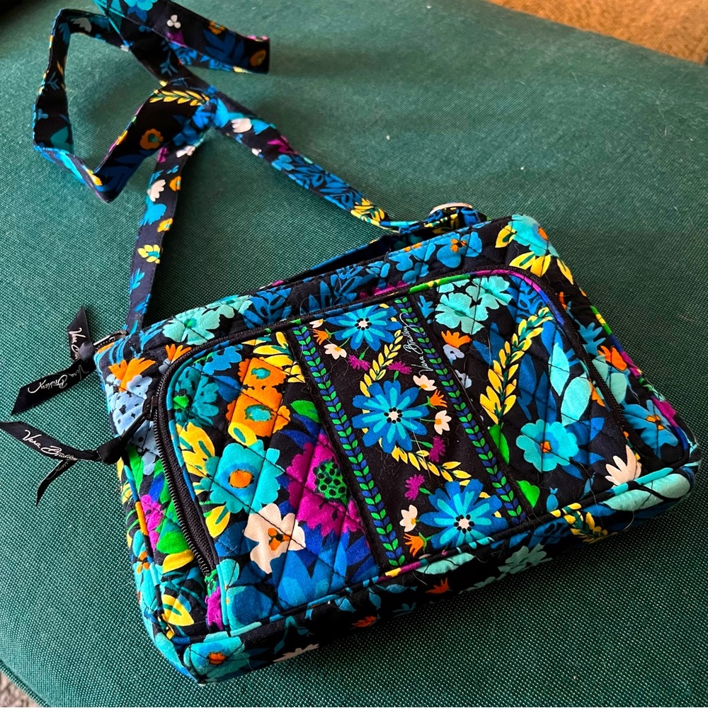 Vera Bradley Midnight Blues CrossBody Purse Wallet (Retired)
